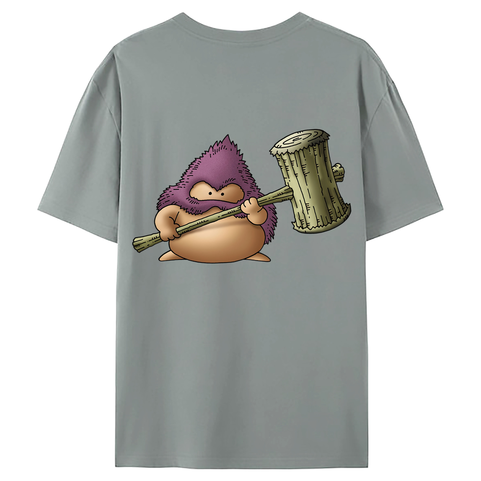 （画像用） ドラゴンクエスト Doragon Kuesuto Dragon Quest 綿100％ メンズ半袖Tシャツ（バックプリント） 通気性